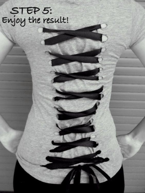 30 Awesome T-Shirt DIYs Makeovers You Should Try Right Now! -   11 DIY Clothes No Sewing grunge ideas