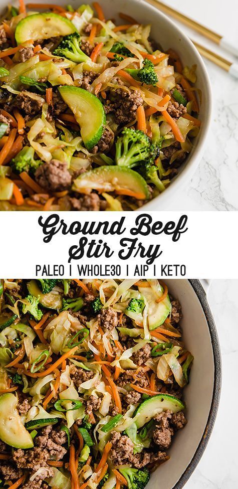 Ground Beef Stir Fry (Paleo, Whole30, AIP) -   11 healthy recipes Wraps ground beef ideas