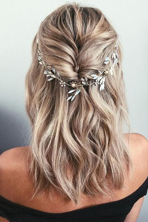 Bridal hair piece Bridal hair vine Blue Opal Bridal hair vine Wedding hair piece Wedding hair Access -   11 laid back hairstyles Casual ideas