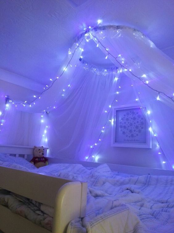 35 Fantastic Led String Lights Decor Girls Bedroom Latest Fashion Trends for Women sumcoco.com -   11 room decor Pink fairy lights ideas