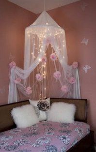 11 room decor Pink fairy lights ideas