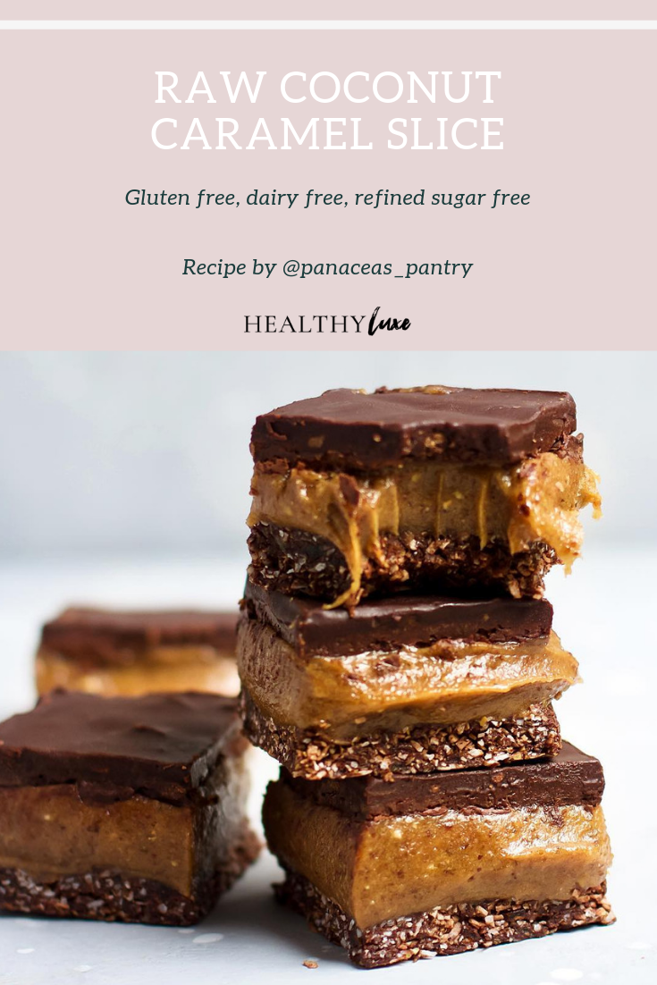 Coconut Caramel Slice -   12 desserts raw vegan ideas