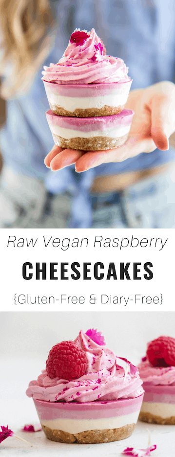 Raw vegan raspberry cheesecakes -   12 desserts raw vegan ideas