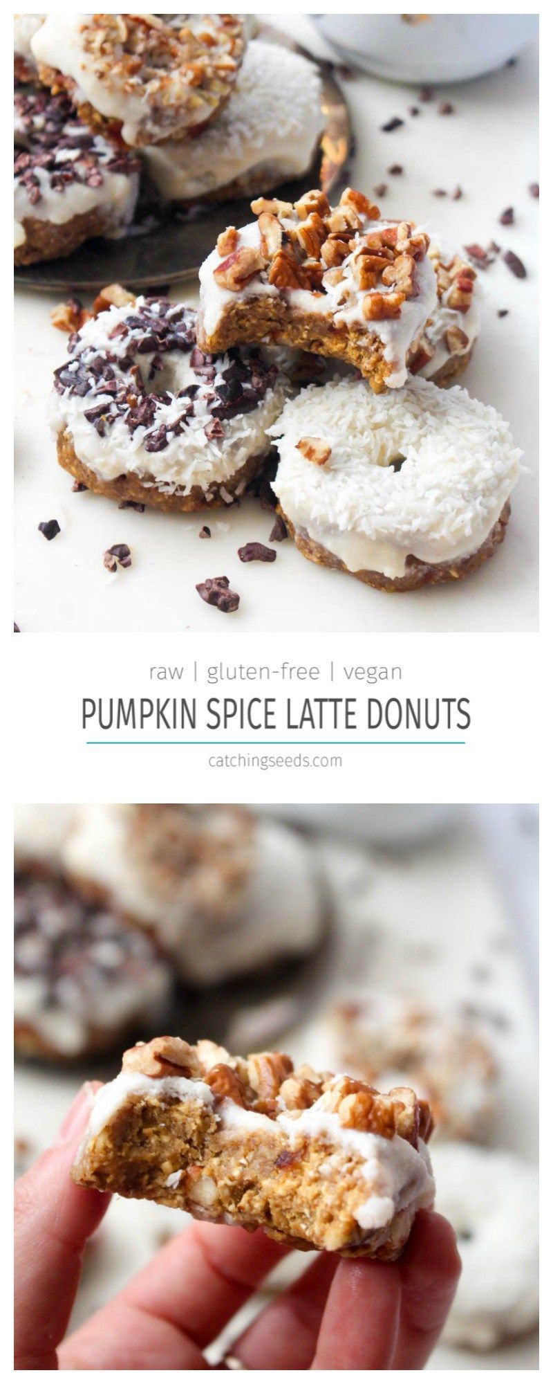 No-Bake Pumpkin Spice Latte Donuts -   12 desserts raw vegan ideas