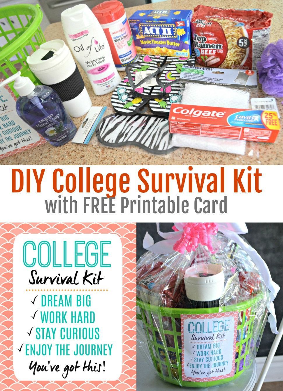 12 diy projects For College survival kits ideas