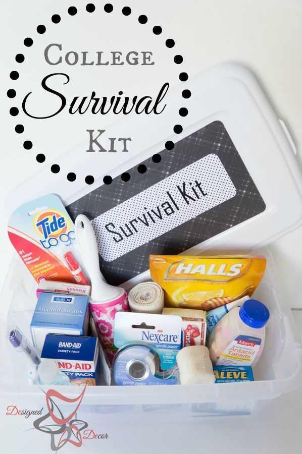 12 diy projects For College survival kits ideas