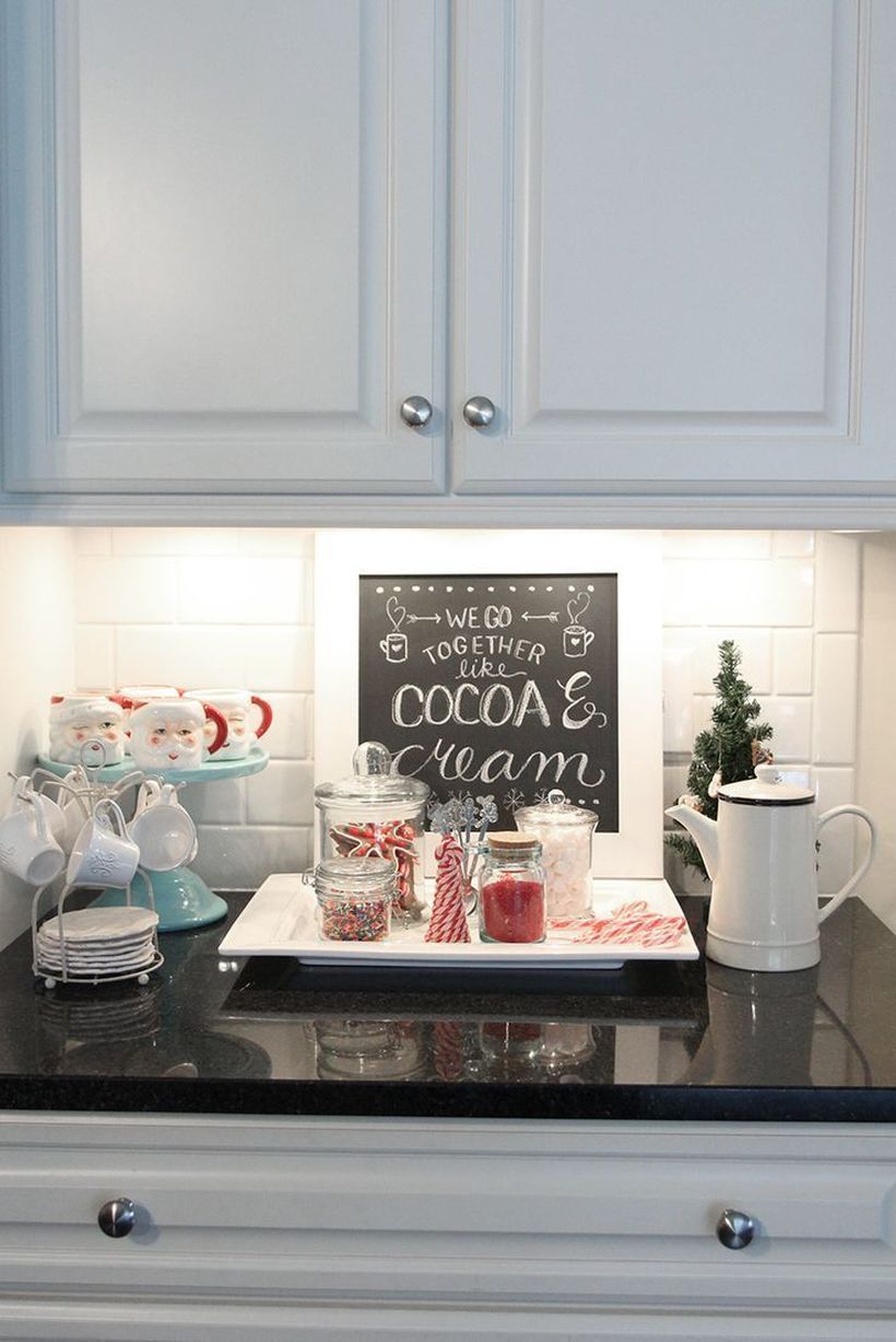 52 Awesome Kitchen Christmas Decor For To Make Cooking More Fun -   12 holiday Decorations kitchen ideas