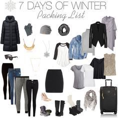 Ultimate Winter Packing List. 7 Days. -   12 holiday Packing 7 days ideas