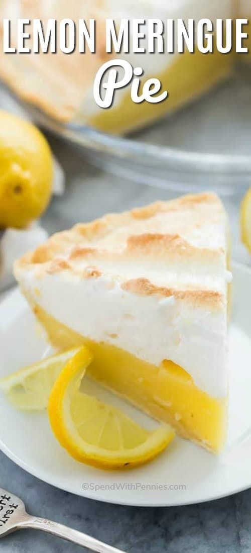 Lemon Meringue Pie - Spend With Pennies -   12 lemon desserts Recipes ideas