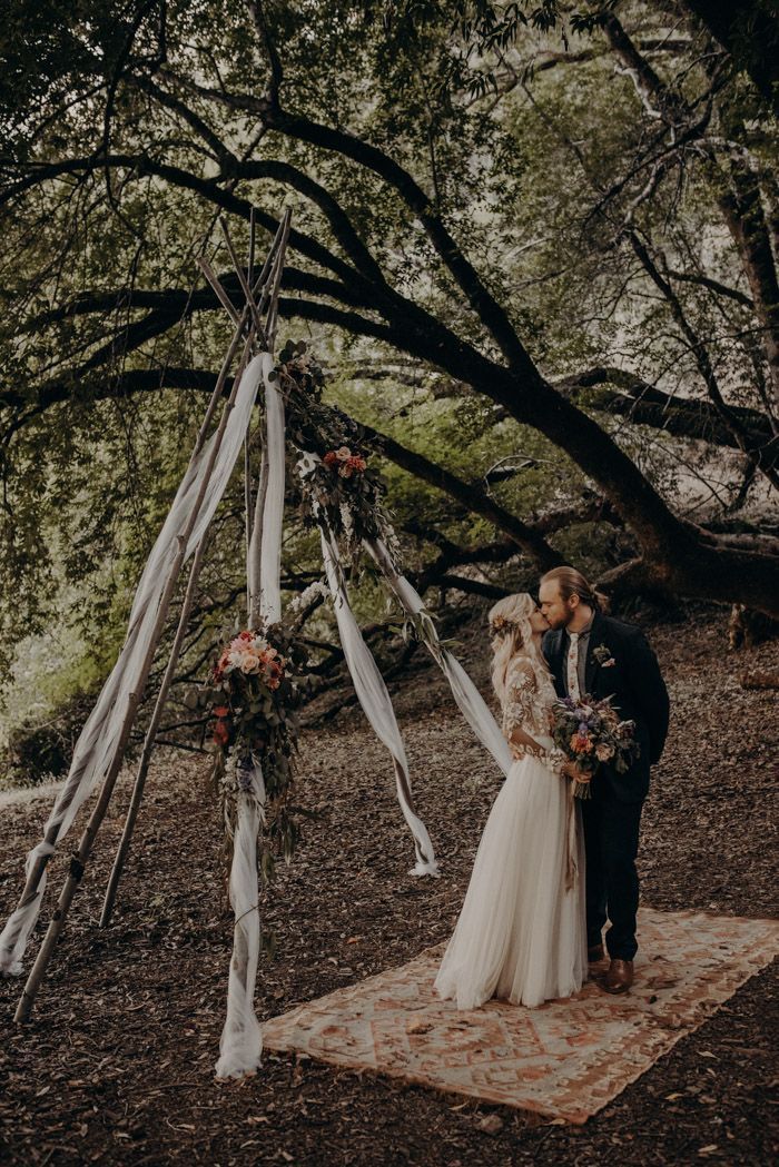 This Couple Wrote a Mission Statement for Their Leonard Lake Reserve Wedding and We Think You Should Too -   12 wedding Forest backdrop ideas