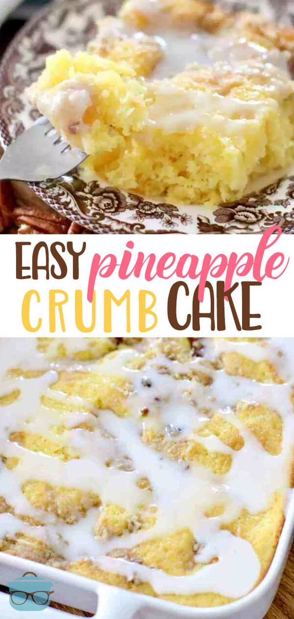 Easy Pineapple Crumb Cake -   13 cake Poke crushed pineapple ideas