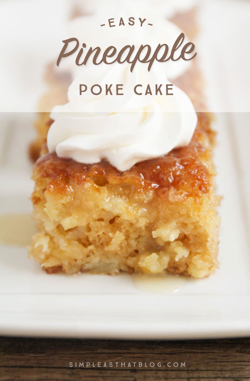 Easy Pineapple Poke Cake -   13 cake Poke crushed pineapple ideas