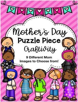 Happy Mother's Day! Puzzle Piece CRAFTIVITY -   13 girl scout holiday Crafts ideas
