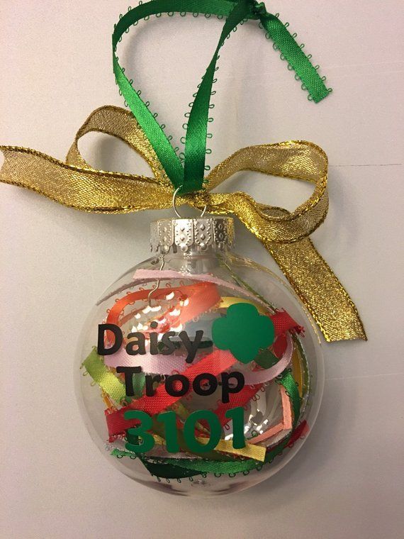 Personalized Girl Scout Ornament-Christmas ornament-troop leader gift-Daisy Girl Scout-Brownie Girl -   13 girl scout holiday Crafts ideas
