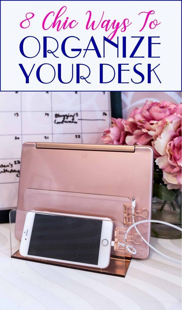 8 Desk Organization Hacks That Will Boost Your Productivity -   13 home accessories Logo offices ideas