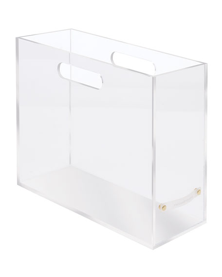 russell+hazel Acrylic Slim File Box -   13 home accessories Logo offices ideas