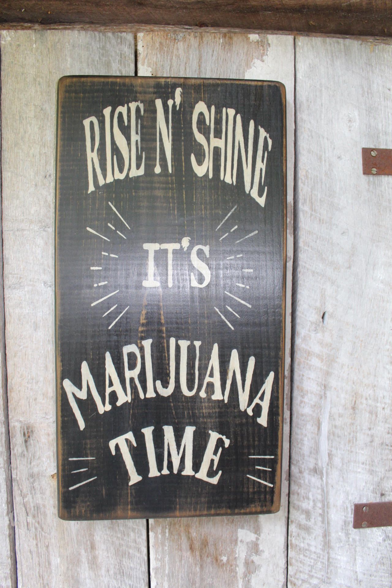 Rise N Shine It's Marijuana Time Wood Sign 420 Friendly Hippie Decor Boho Decor Party Room Decor Dispensary Decor Funny Sign Bar Decor -   13 room decor Hippie nature ideas