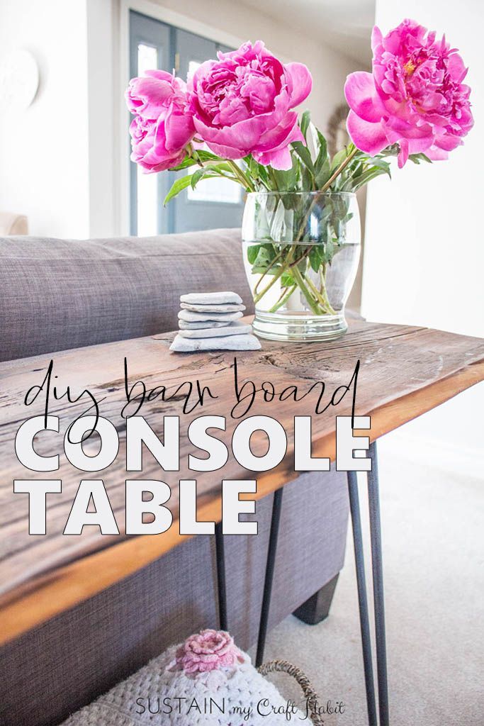 DIY Console Table with Barn Board -   13 room decor Modern consoles ideas
