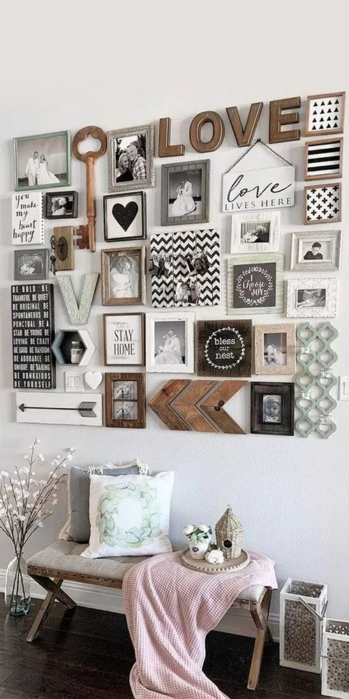 Love Theme Gallery Wall -   13 room decor Pictures frames ideas