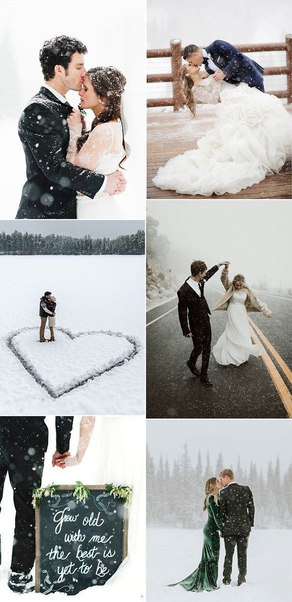 13 wedding Winter photography ideas