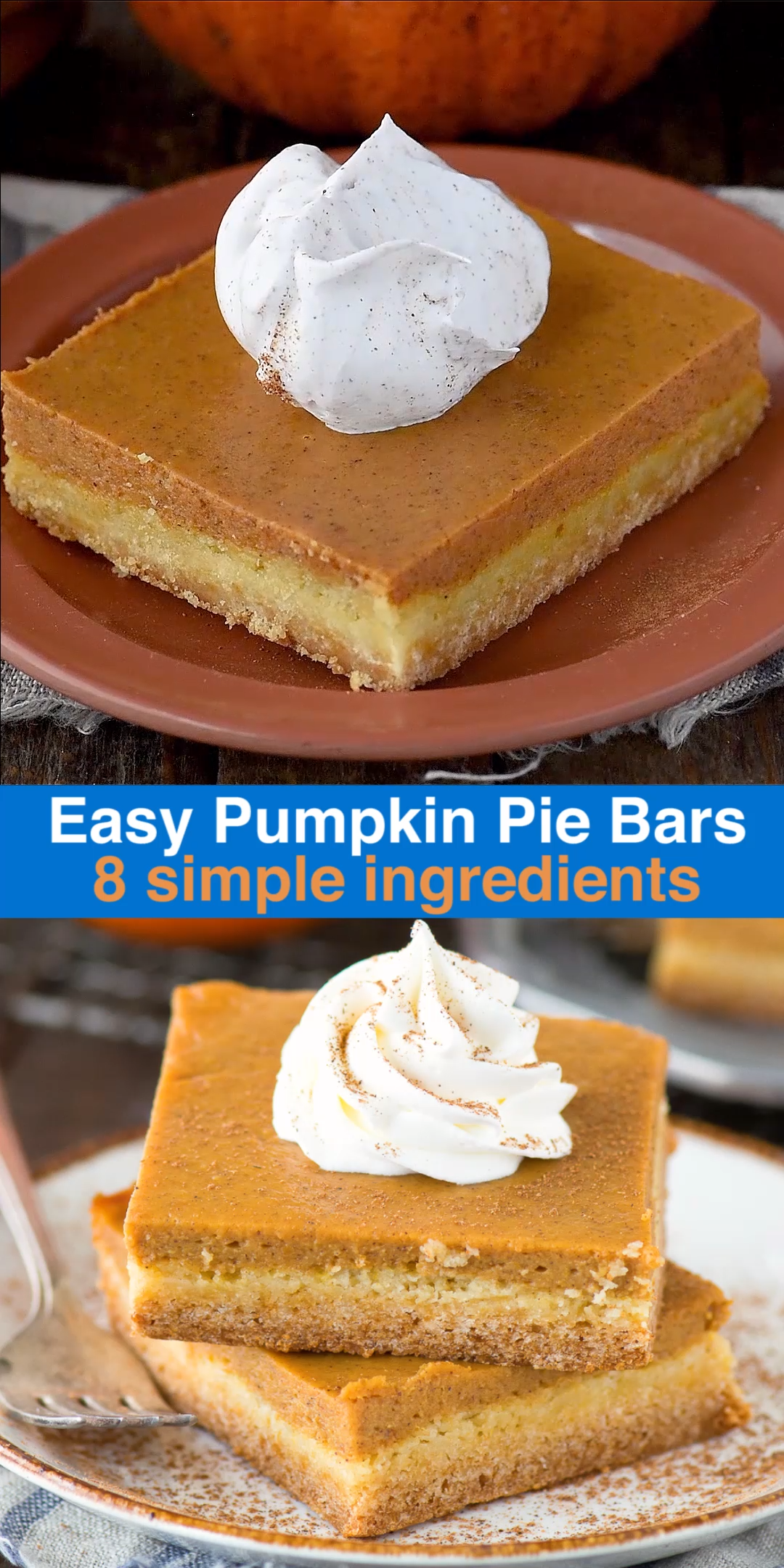 Easy Pumpkin Pie Bars -   14 cake Easy pie fillings ideas