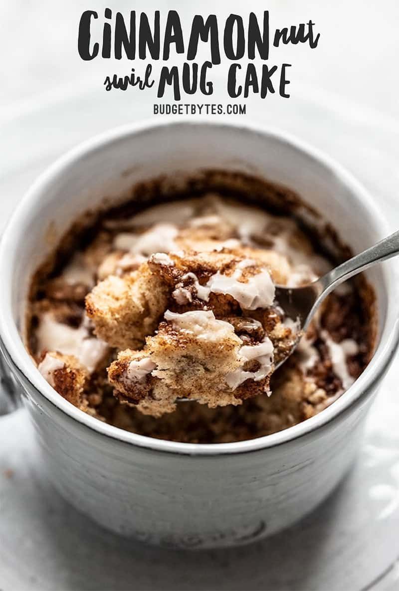 Cinnamon Nut Swirl Mug Cake -   14 cake Mug tasty ideas