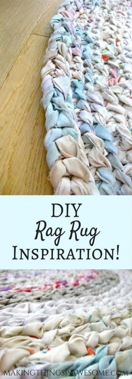 14 DIY Clothes Shirts rag rugs ideas