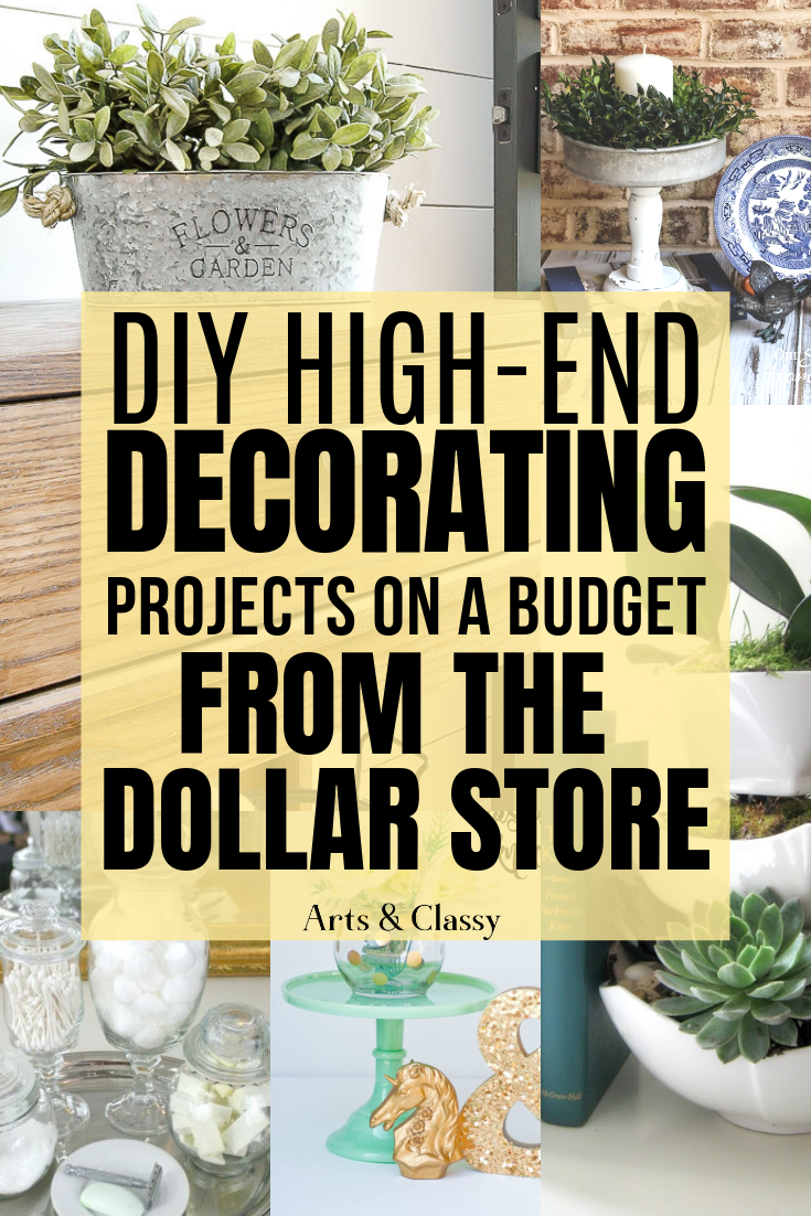 DIY High End Home Decorating on a Budget from The Dollar Store -   14 diy projects Dollar Store home decor ideas