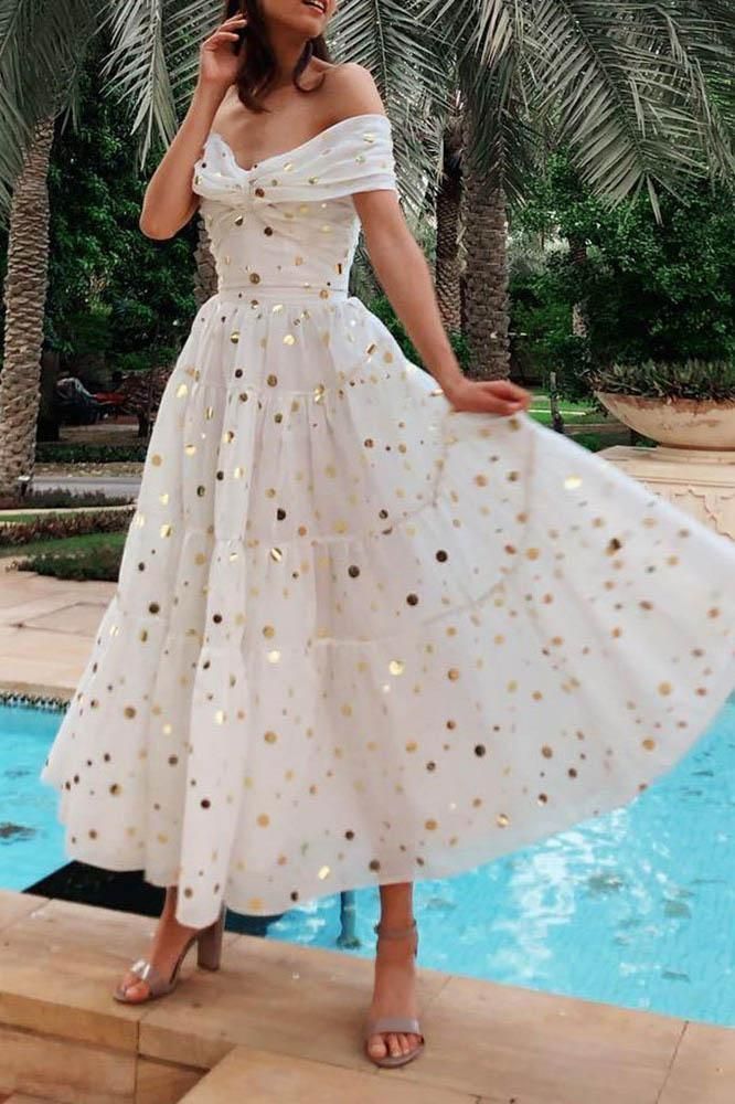 Sexy V-Neck Vacation Dress With A Shimmering Dot Pattern Maxi Dress -   14 dress Maxi products ideas