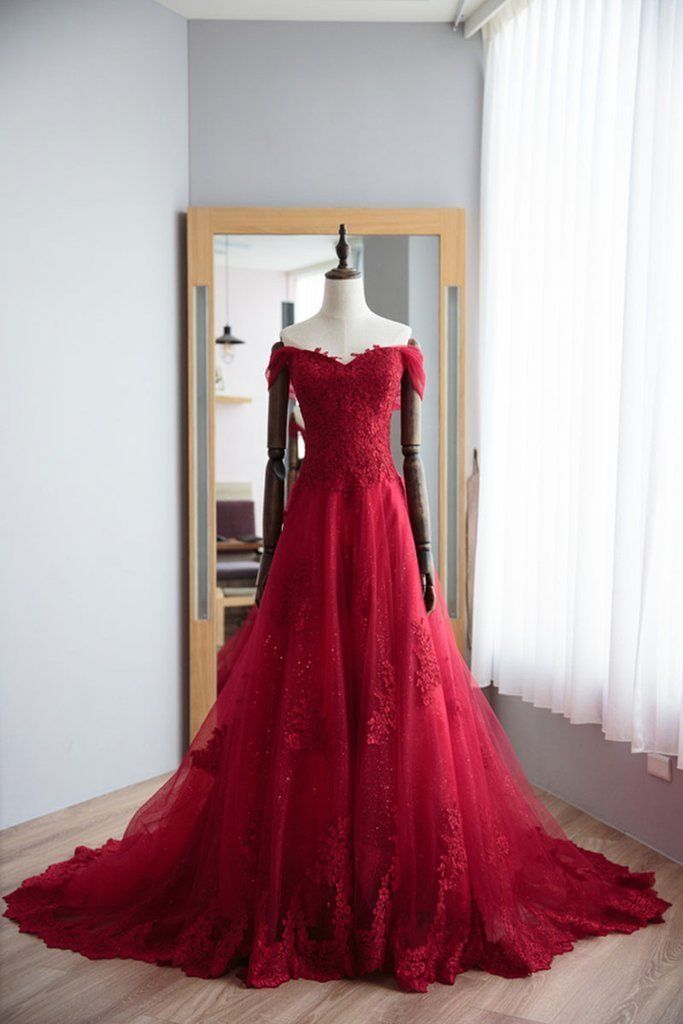 Elegant Prom Dress,Long Prom Dresses,Charming Prom Dresses,Evening Dress, Prom Gowns, Formal Women Dress,prom dress,D25 -   14 dress Red lace ideas