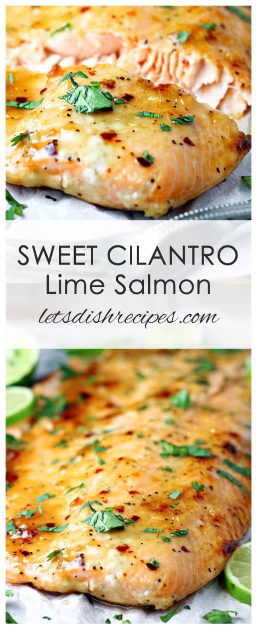 Sweet Cilantro Lime Salmon -   14 healthy recipes Dinner seafood ideas