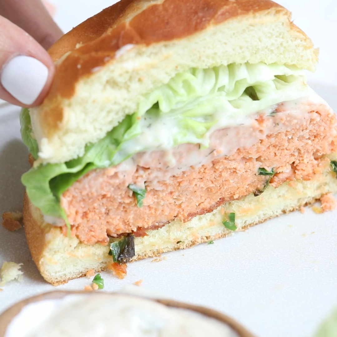 Salmon Burgers -   14 healthy recipes Dinner seafood ideas