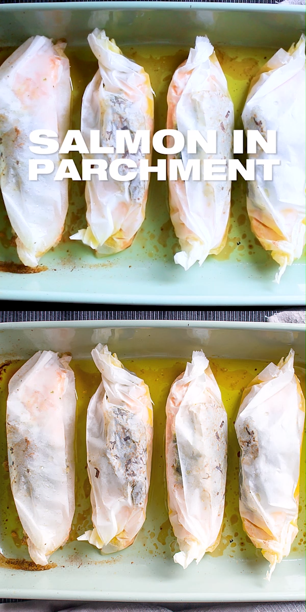 Salmon in Parchment Paper with Herbs -   14 healthy recipes Dinner seafood ideas