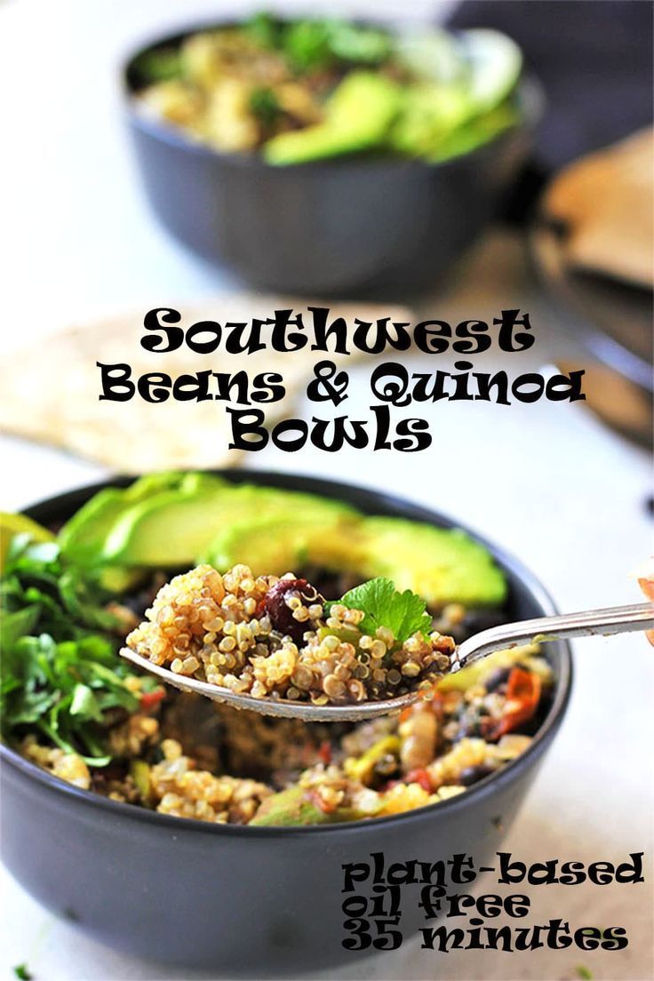 Southwest beans & quinoa bowls -   14 healthy recipes Quick oil ideas