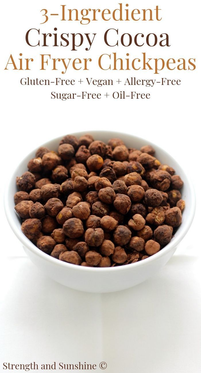 3-Ingredient Crispy Cocoa Air Fryer Chickpeas (Gluten-Free, Vegan, Allergy-Free) -   14 healthy recipes Quick oil ideas