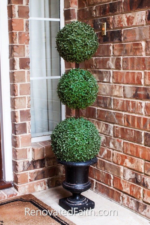 The Easiest DIY Topiary Trees on a Budget (Topiary Decorating Ideas) -   14 planting Outdoor front doors ideas