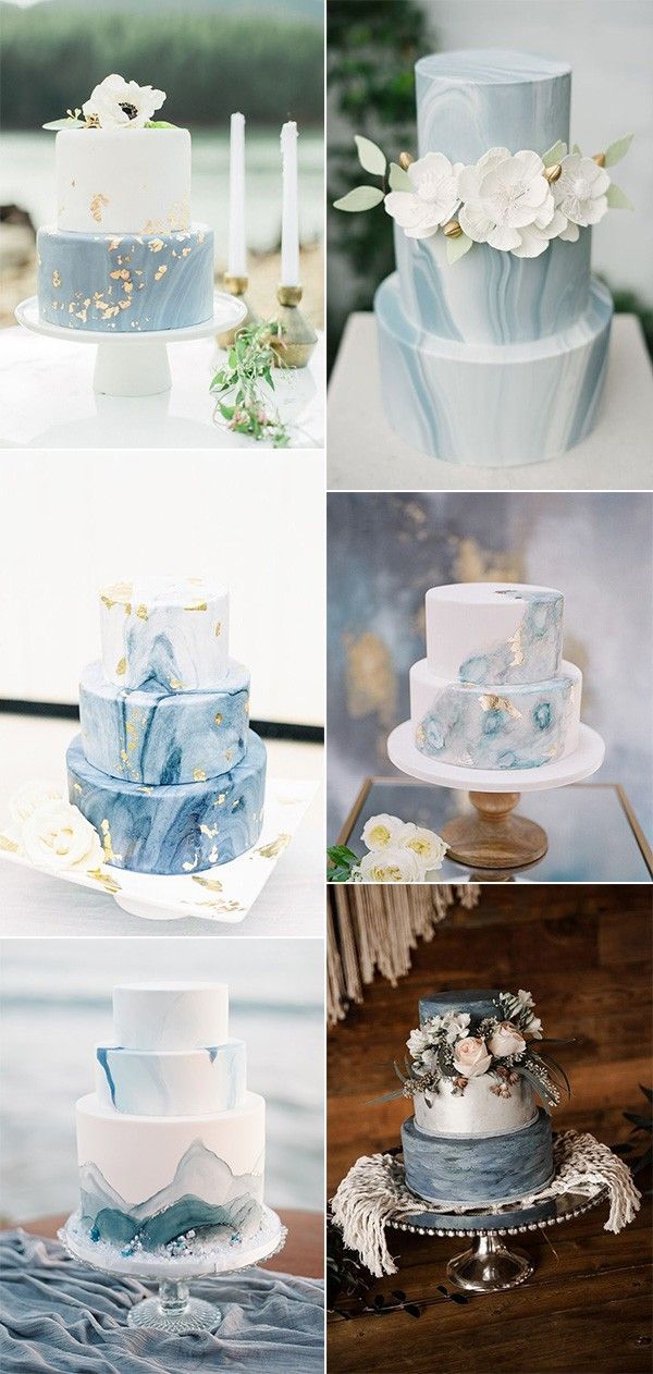 37 Prettiest Shades of Blue Wedding Ideas for 2019 Trends - Page 2 of 2 -   15 cake Wedding blue ideas