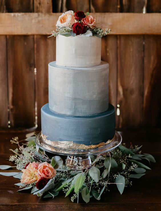 60 fantastic, elegant, chic wedding cakes design inspiration -   15 cake Wedding blue ideas