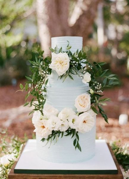 15 cake Wedding blue ideas