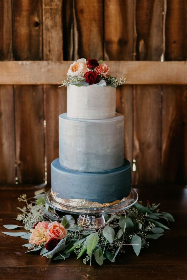 blue shadow wedding cake -   15 cake Wedding blue ideas