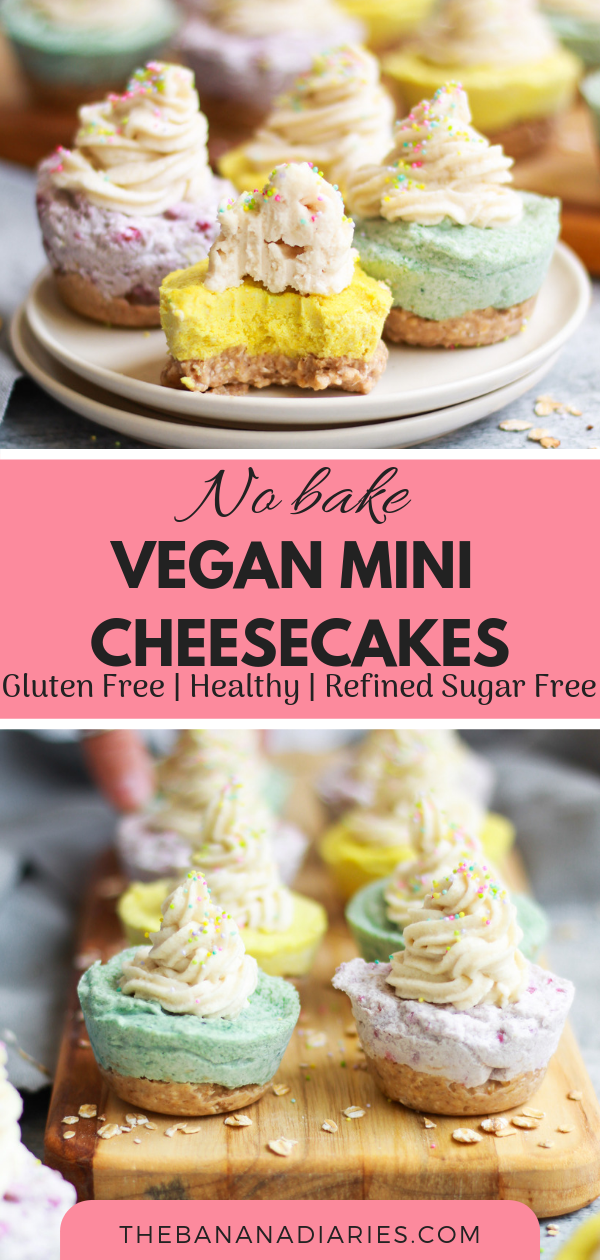 No Bake Mini Vegan Cheesecakes -   15 desserts Mini raw vegan ideas