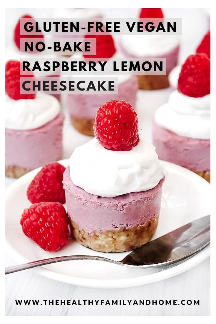 Raspberry Lemon Mini Cheesecakes -   15 desserts Mini raw vegan ideas