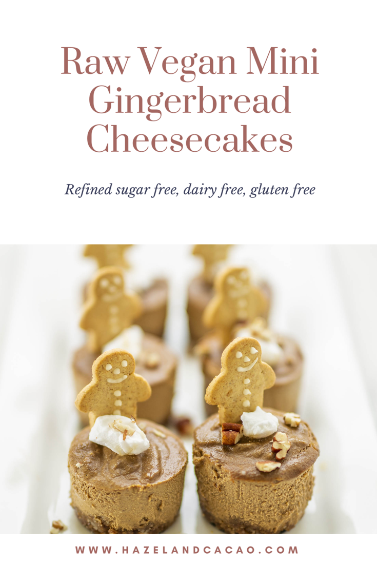 Raw Vegan Gingerbread Mini Cheesecakes -   15 desserts Mini raw vegan ideas