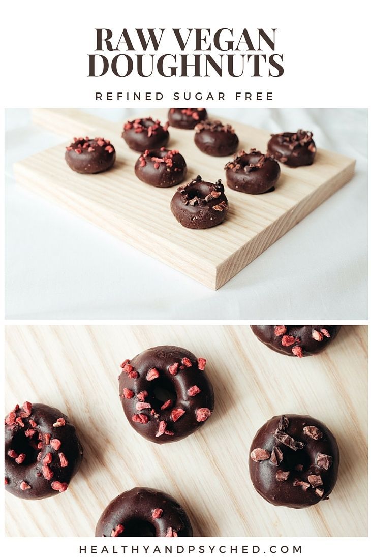 Raw Vegan Mini Doughnut Recipe- Healthy and Psyched -   15 desserts Mini raw vegan ideas