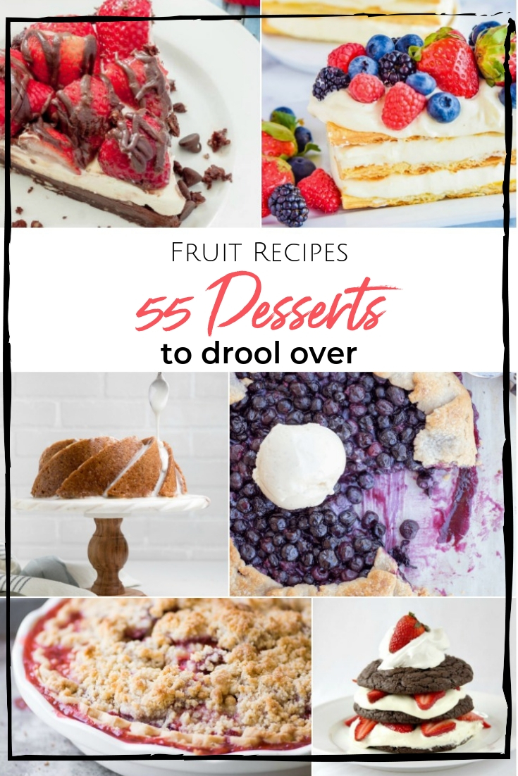 Fruit Recipes - Over 50 Dessert Recipes -   15 desserts Strawberry blueberry ideas