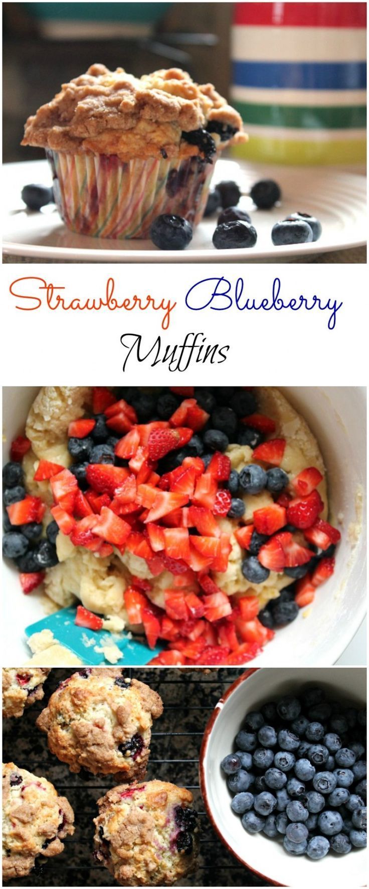 Strawberry Blueberry Muffins -   15 desserts Strawberry blueberry ideas