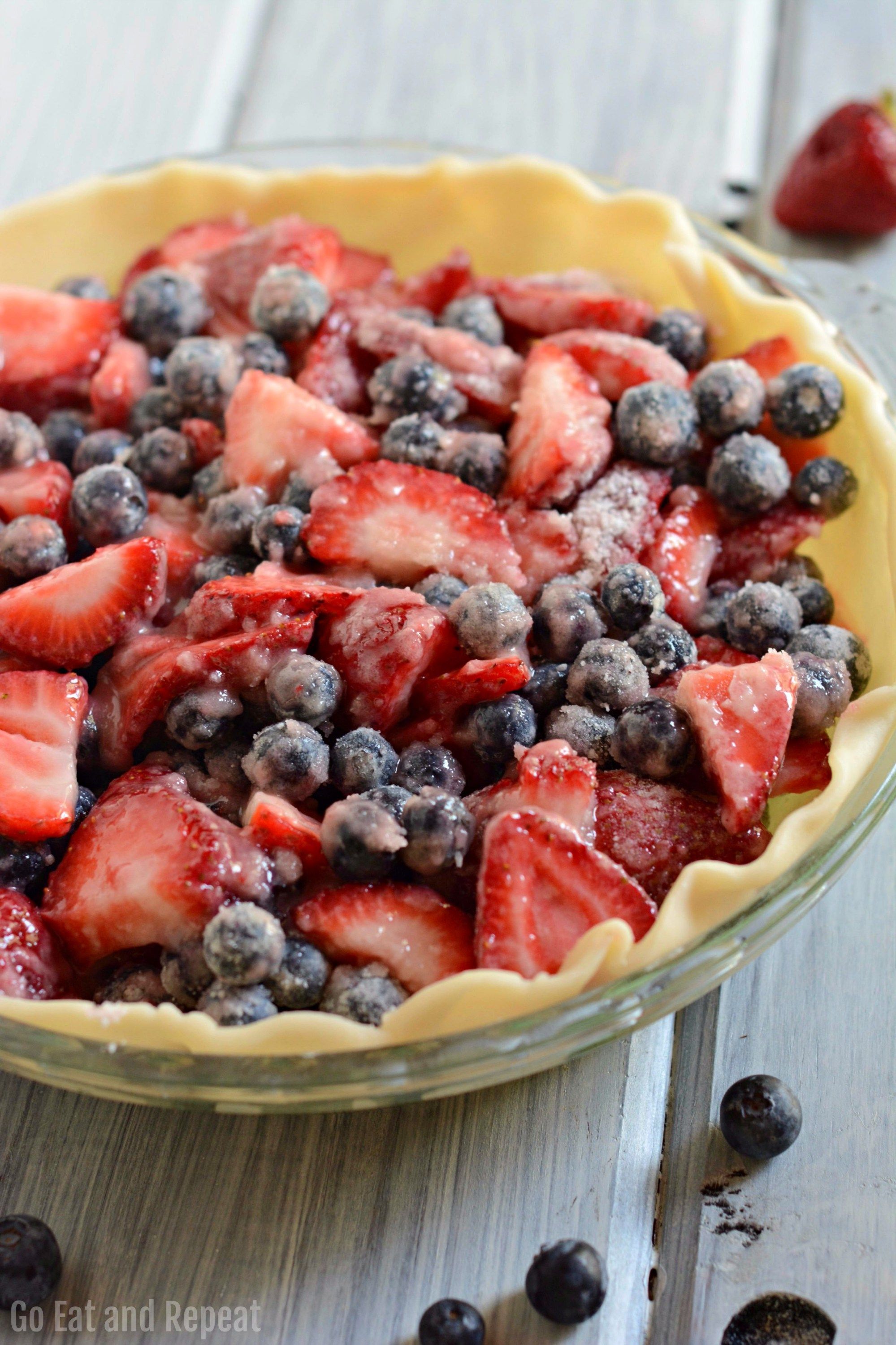 Strawberry Blueberry Pie -   15 desserts Strawberry blueberry ideas