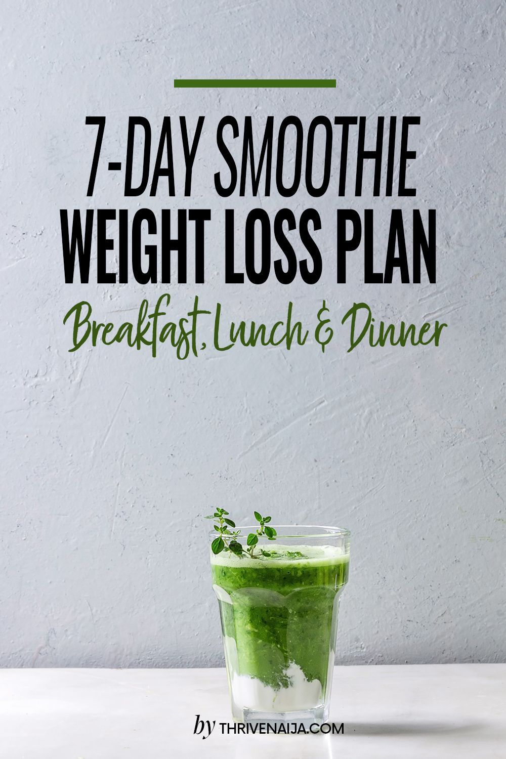 7-Day Smoothie Weight Loss Diet Plan That Works -   15 diet weight loss drinks ideas
