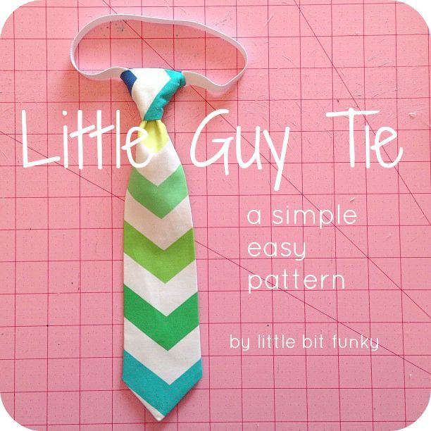 15 DIY Clothes For Boys tie pattern ideas