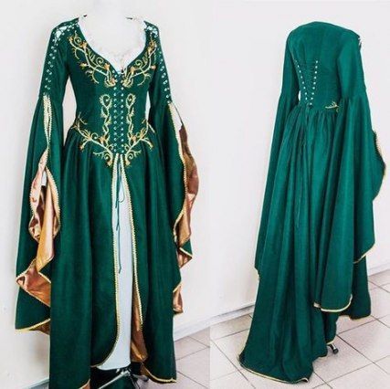 Dress Green Long Emeralds Colour 39 Ideas -   15 dress Green and gold ideas